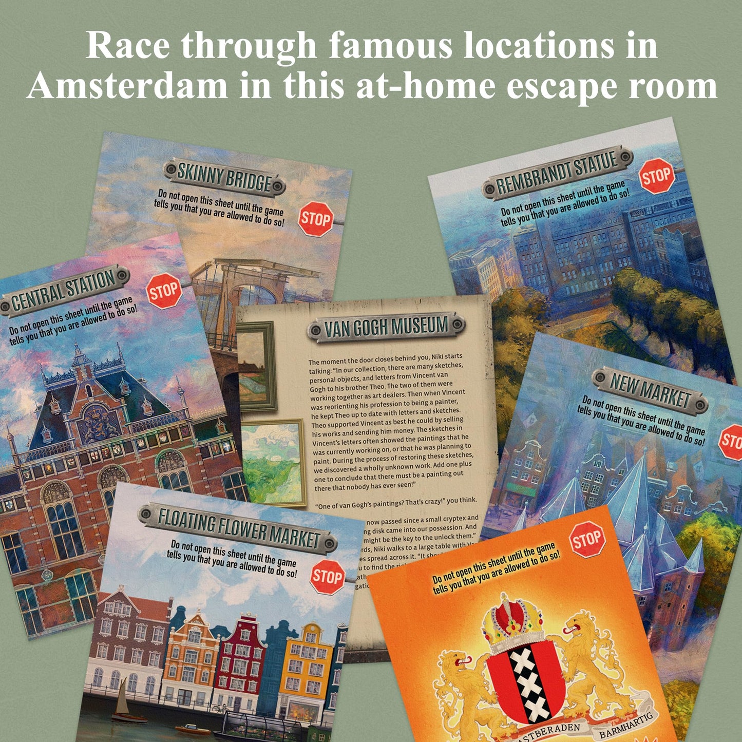Thames & Kosmos EXIT: The Game - The Hunt Through Amsterdam, Cardboard, Multicolor, Model 692882