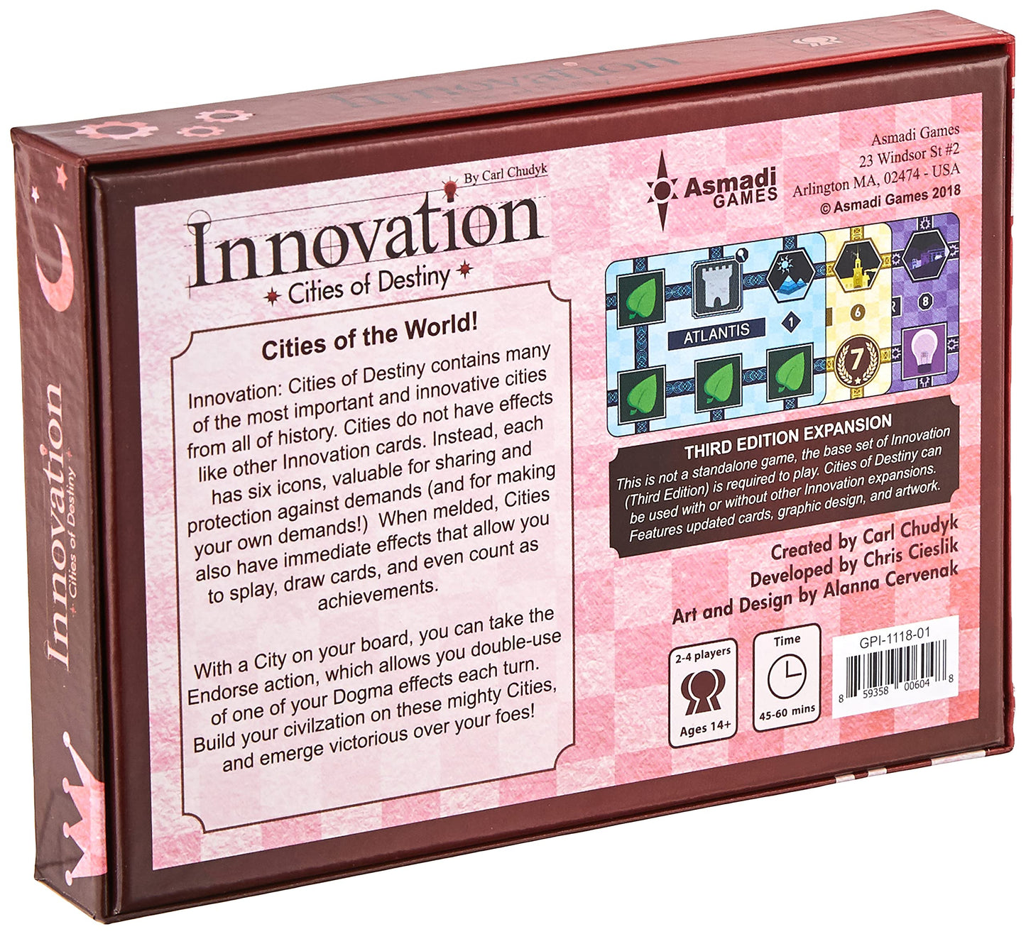 Asmadi Games Innovation: Cities Of Destiny Third Edition