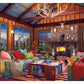 Ceaco - Rustic Lodge - Cozy Fire - 1000 Piece Jigsaw Puzzle, 27 X 20