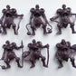 Timplxy Fantasy Battles Skeletons 54mm Plastic Miniatures - 6 DND Figures, Purple, Model 43222-3947