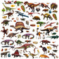 Funblast Dinosaur Stickers For Kids 4 Sheets, 80 Pcs Puffy Stickers For Kids, Cute 3D Kawaii Sticker For Boys, Aesthetic Foam S