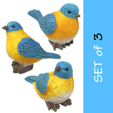 Banberry Designs Bluebird Figurines Set Of 3 Styles 4' H