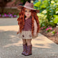 - Cowgirl - 4 Piece 18 Inch Doll Outfit - Cowgirl Hat, Skirt, Top And Cowgirl Boots - (Doll Not Included)