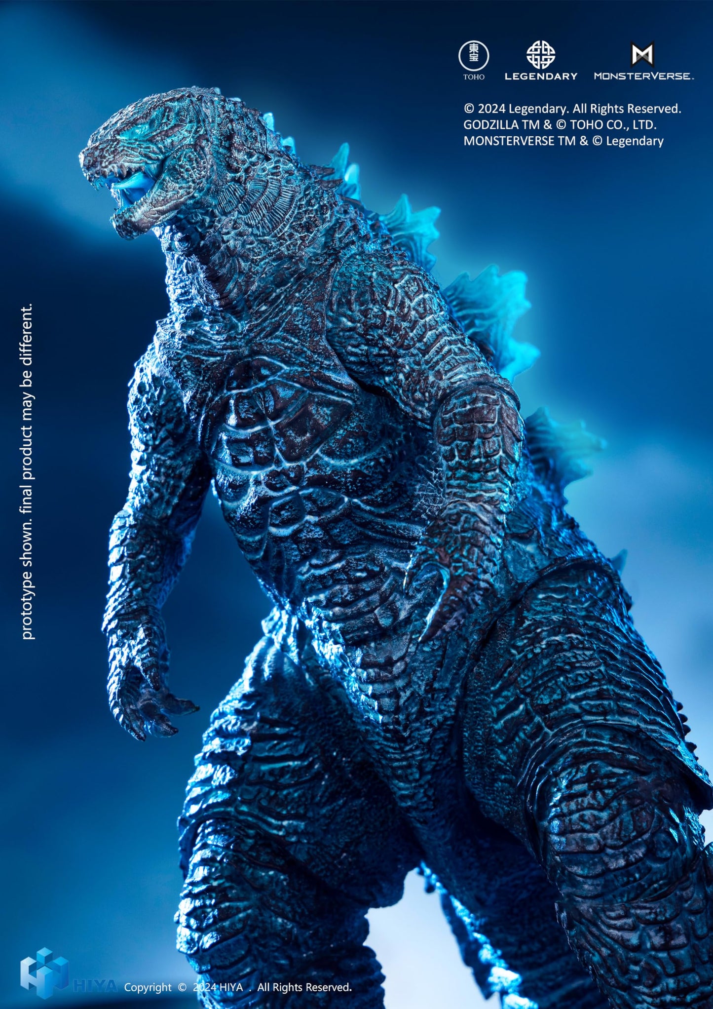 Hiya Toys Godzilla x Kong Energized Action Figure, Multicolor, One Size, Model EBG0187, Plastic