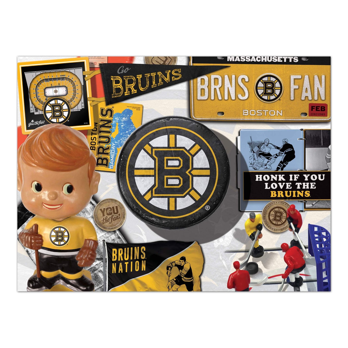 Youthefan Nhl Boston Bruins Retro Series 500Pc Puzzle
