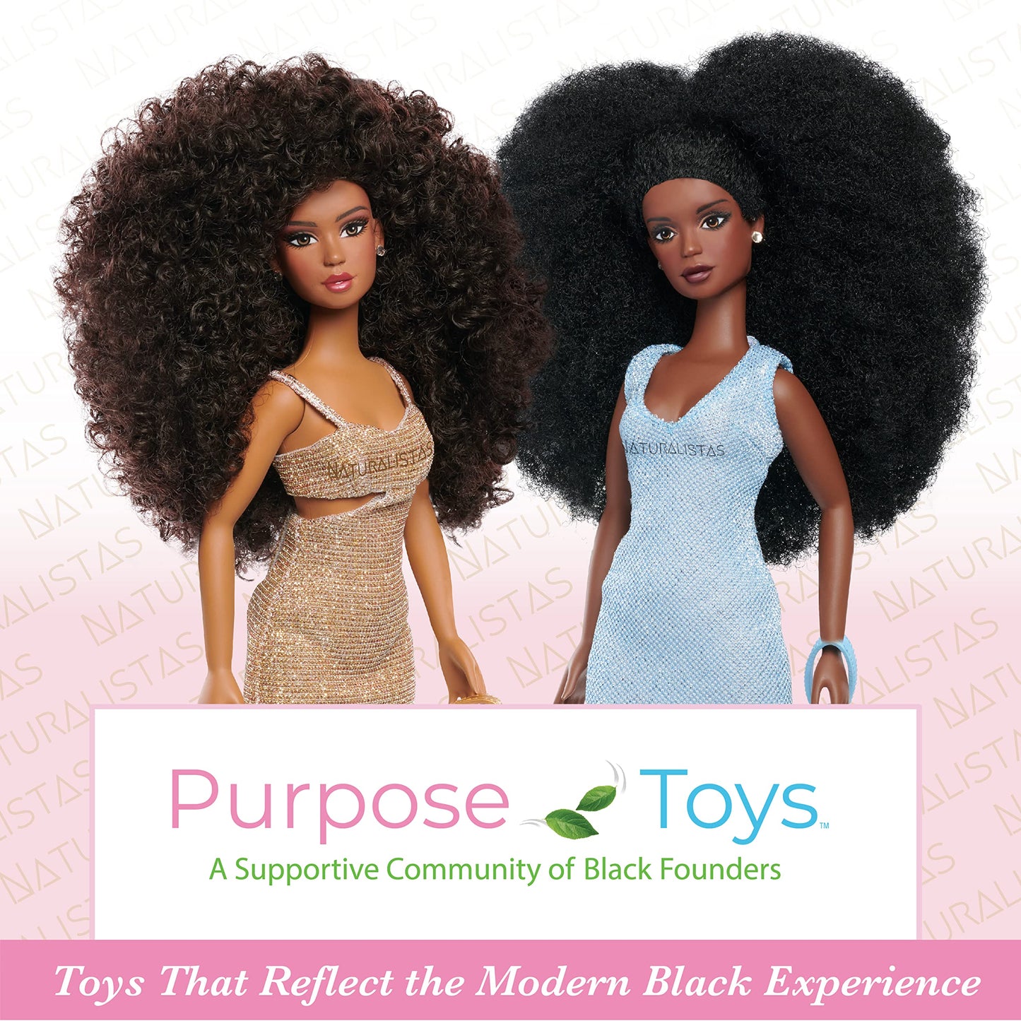 Naturalistas Fashion Pack 4-Piece Outfit And Accessories Set For 11.5-Inch Tall Naturalistas Dolls, Designed And Developed By Purpose Toys