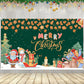 Green Merry Christmas Banner, Large-72  45 Inch Christmas Tree Santa Backdrop for Christmas Decorations Merry Christmas Photo Ba