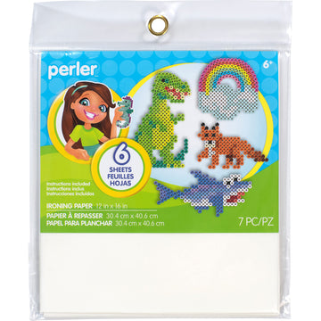 Perler Ironing Paper Beads Crafts for Kids, 12 x 16, Small, 7 Pieces