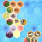 Tabletop Monthly Split Resource Multi Hex Replacement Pieces compatible with Catan's Settlers of Catan, Seafarers and Catan Expa