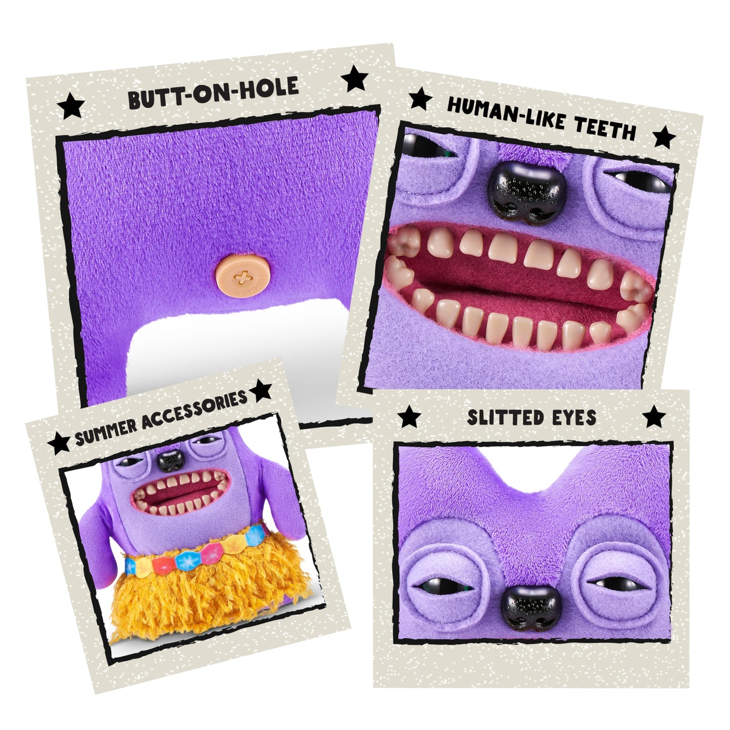Fuggler Vacay Vibes Plush Toy - Greedy Grinner, Funny Ugly Monster Collectible, Perfect Gift for Kids and Collectors