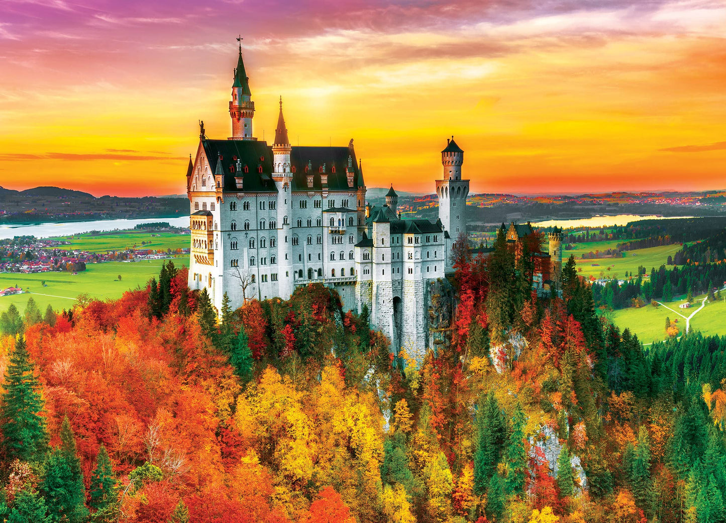 Masterpieces 1000 Piece Jigsaw Puzzle For Adults, Family, Or Kids - Autumn Castle - 19.25'X26.75'