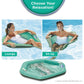 Aqua Supreme Hex Pool Chair Float - Multi-Position  Heavy Duty Floating Pool Chair mature-themed Size - Teal Fern
