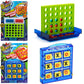 Ja-Ru Portable Tic Tac Toe & 4 In A Row Game (2 Toys In 1 Pack) Classic Retro Board Games | Mini Tic Tac Toe Party Favors For Ki