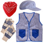 Tigerdoe Kids Train Engineer Costume Set - 3 Pc Set -Train Conductor Hat, Vest, Red Bandana And Gloves -Childs Conductor Dress U