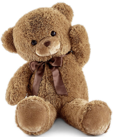 Yunnasi Big Teddy Bear Stuffed Animal 35 Inches Giant Stuffed Bear Gift For Girlfriend Children On Birthday Valentine'S Day Christmas, Brown