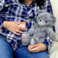My Baby's Heartbeat Bear Plush Toy - Re-recordable 20 Sec Recorder, Gray Love Bear, Ideal Gift for Baby Showers & Birthdays