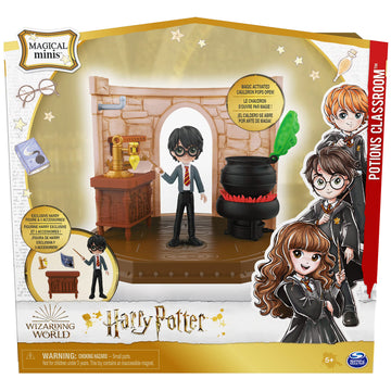 Wizarding World Harry Potter, Magical Minis Potions Classroom With Exclusive Harry Potter Figure And Accessories, Kids Toys For Ages 5 And Up