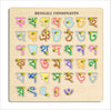 Wooden Bengali Consonants Educational Puzzle for Kids, 12x12 Inch, Colourful, Age 2+ Years