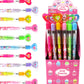 TINYMILLS 24 Pcs Cupcakes Happy Birthday Pencils Multi Point Stackable Pencil with Eraser for Party Favors Goodie Bag Stuffers