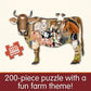 The Learning Journey: Wildlife World - Farm Puzzle - 200Pcs Challenging Jigsaw Puzzles - Intellectual Game Learning Education Ki