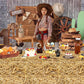 PTECDROTS 4Pcs Straw Tablecovers, Westtern Theme Birthday Tablecloths Plastic Farm Hay Table Cloths for Cowboy Western Party Sup