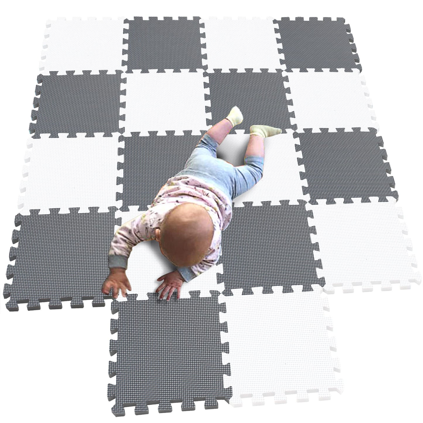 Mqiaoham Baby Puzzle Mat Baby Playmat Plastic Mats For Floor Shape Square Play Gym Toys Jigsaw Board Foam Tiles Cushions Soft In