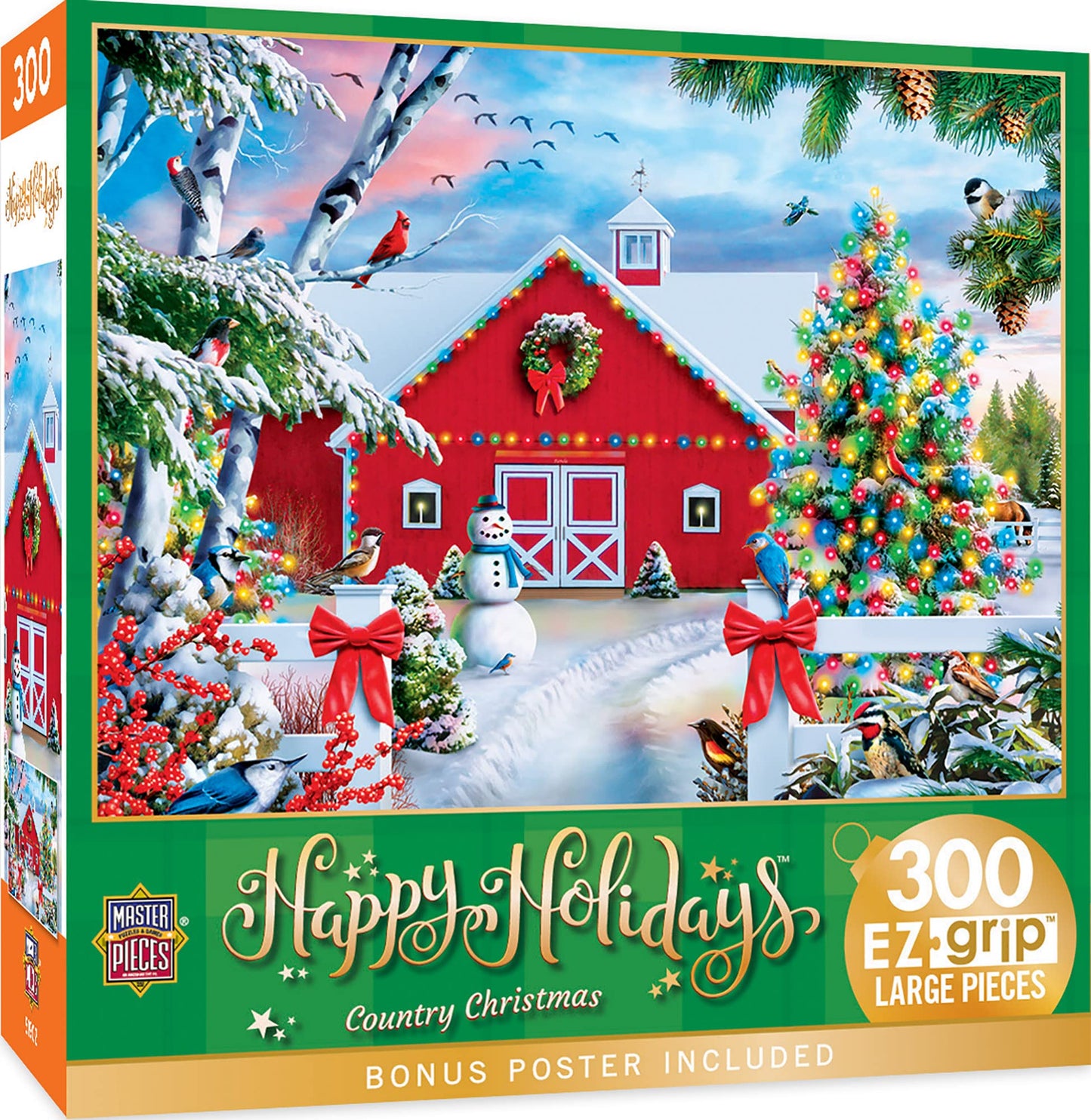 Masterpieces 300 Piece Ez Grip Jigsaw Puzzle - Country Christmas - 18'X24'