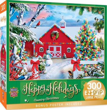 Masterpieces 300 Piece Ez Grip Jigsaw Puzzle - Country Christmas - 18'X24'