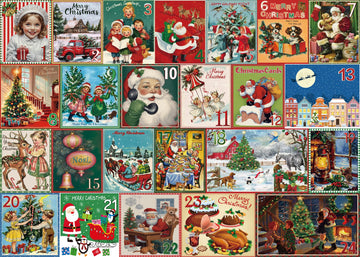 Buhah Christmas Advent Calendar Puzzle 1000 Piece For Adult Christmas Countdown Calendar 2025 Jigsaw Puzzle Winter Holiday Santa