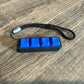 Four-Button Clicky Mechanical Switch Fidget Toy | Stim Toy, Stress Relief, Adhd (Black Base, Blue Keycaps)
