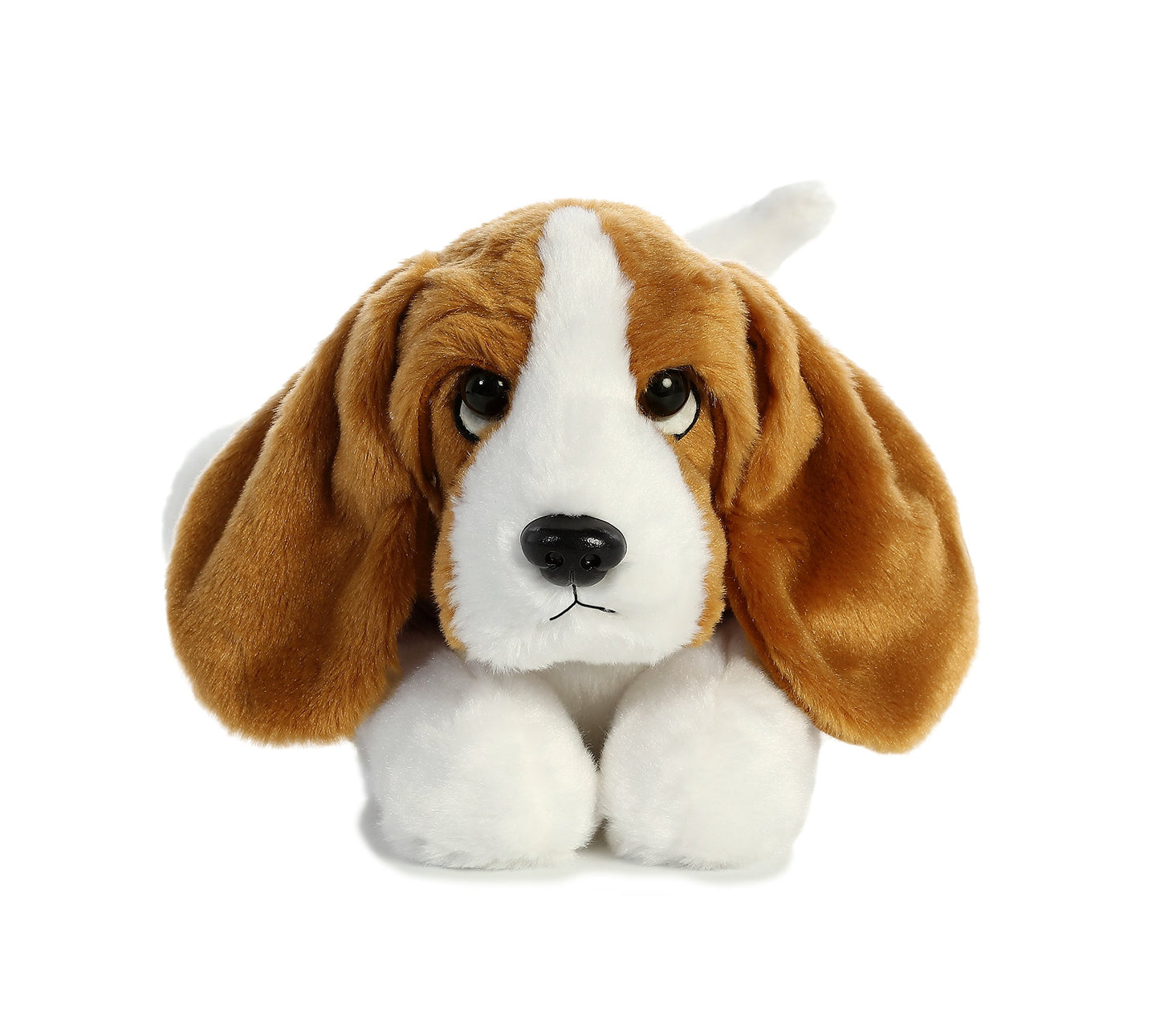 Aurora® Basset Hound Stuffed Animal - 12" Brown Polyester Plush - Model 31567