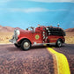 Parsaho Fire Truck American Antique Decorative Firetruck Model Statue Figurine Retro Style Handcraft Gifts Collectibles