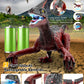 Eulogia Dinosaur Toy, Rc Dinosaur Car With 2-In-1 Remote, Gesture-Sensing Forward Backward Dino, Features Spray & Sounds & Light