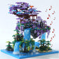 Yushinv Cherry Blossom Tree Building Set, 4574 Pcs, Symphony Model, Large Size, Plastic, Cherry Bonsai Tree Lights, Japanese Sakura House