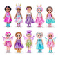 Sparkle Girlz-Dolls-4.7-Fantasy Little Friend Collection Set of 10 by ZURU, Perfect Girls for Kids 3 Years Old and Up