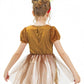 Ikali Girls Deer Fawn Costume, Christmas Party Fancy Tutu Dess Holiday Animal Theme Dress Up Role Play Reindeer Outfit With Head