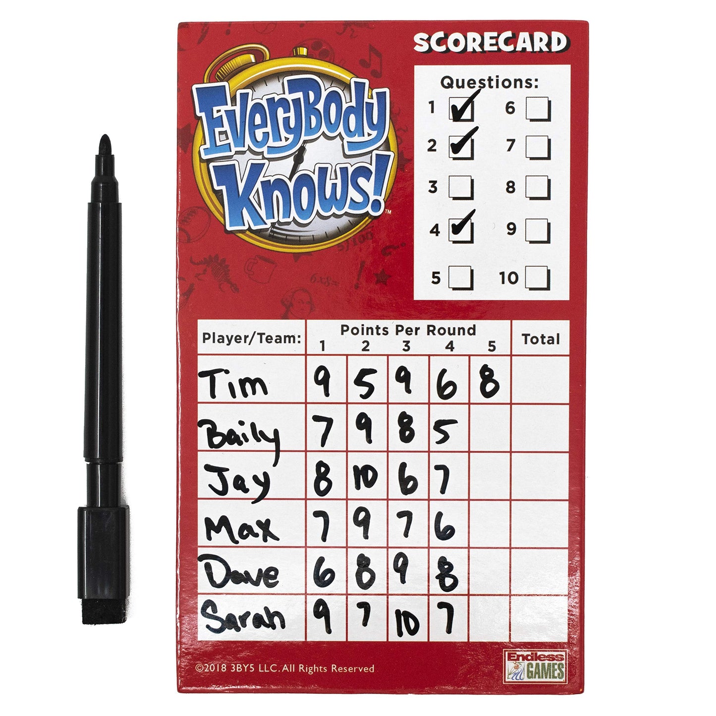 Endless Games Everybody Knows! - Trivia Card Game - 2018 Edition (Pack of 2)