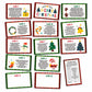 Gihyan Christmas Party Games - Scavenger Hunt Clue Cards with Envelopes, 13 Paper Cards for Xmas & New Year Celebrations