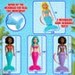 Kiddie Play Mermaid Toys - 4 Pc Wind-Up Mermaid Dolls Bath and Pool Swim Toys for Kids Toddlers, Mermaids Gifts for Girls