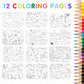 CUPKIN Animal Habitats Sticker Book - 500+ Stickers & 12 Coloring Pages - Fun for Kids Ages 2-10 - Paper, SB-Habitat