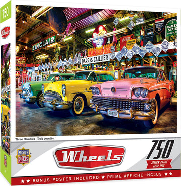 Masterpieces 750 Piece Jigsaw Puzzle For Adults, Family, Or Kids - Three Beauties - 18'X24'