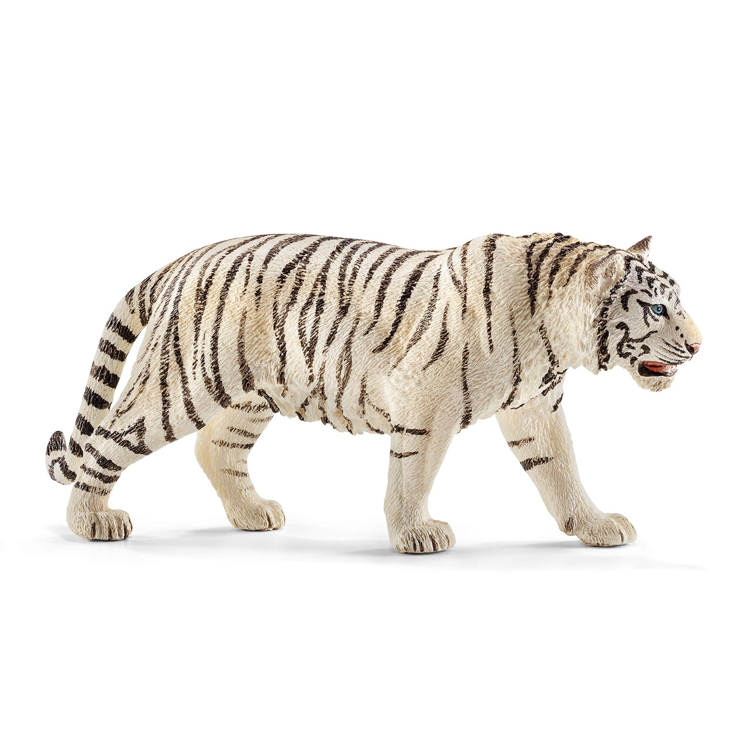 Schleich Wild Life Realistic White Tiger Figurine - Authentic And Highly Detailed Wild Animal Toy, Durable For Education And Fun Play For Kids, Perfect For Boys And Girls, Ages 3+