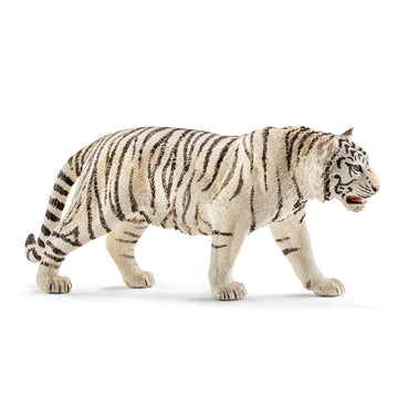 Schleich Wild Life Realistic White Tiger Figurine - Authentic And Highly Detailed Wild Animal Toy, Durable For Education And Fun Play For Kids, Perfect For Boys And Girls, Ages 3+