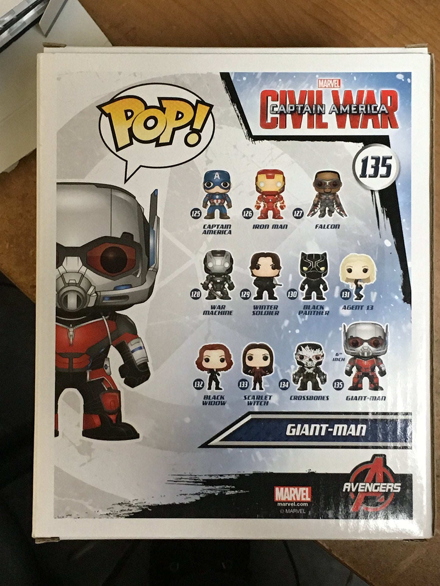 Funko Pop Marvel: Captain America 3: Civil War Action Figure - Giant Man, 6'
