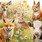Prime Time Puzzles - Difficult 1000 Piece mature-themed Jigsaw Puzzle - Deer  Cow  Fox  Squirrel and Rabbit - Cute Animals - Hard  Challenging Puzzle Perfect for Game Nights - 20x27 inches