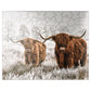 MyPuzzle Hairy Scottish Highland Cattle in A Winter Landscape - enhanced 100 Piece Jigsaw Puzzle for mature-themeds