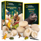 National Geographic Dinosaur Dig Kit - 12 Dino Shaped Bricks With Figures Inside & Excavation Tool Sets, Egg Hunt Or Party Activity, Great Stem Toy For Boys & Girls, Easter Basket Stuffers