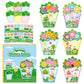 CY2SIDE Summer Flower Pot Stickers - 12 Sets of Garden Theme Art Craft Kit for Kids School Activity Make Your Own Nature Sunflow