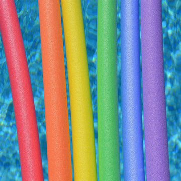 Oodles of Noodles Deluxe Foam Pool Swim Noodles - 6 Pack, Assorted Colors