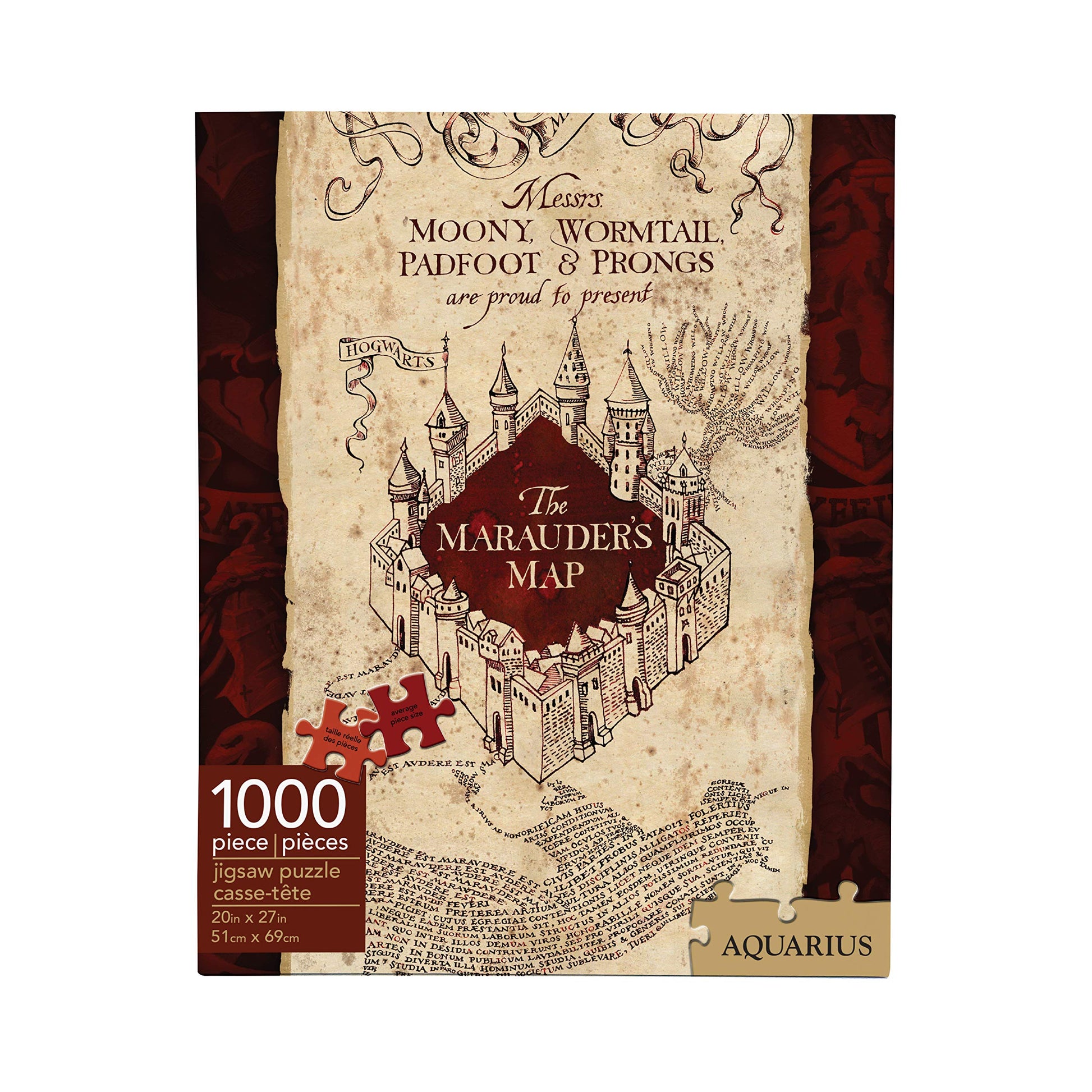 Aquarius Harry Potter Marauders Map 1000 Piece Puzzle